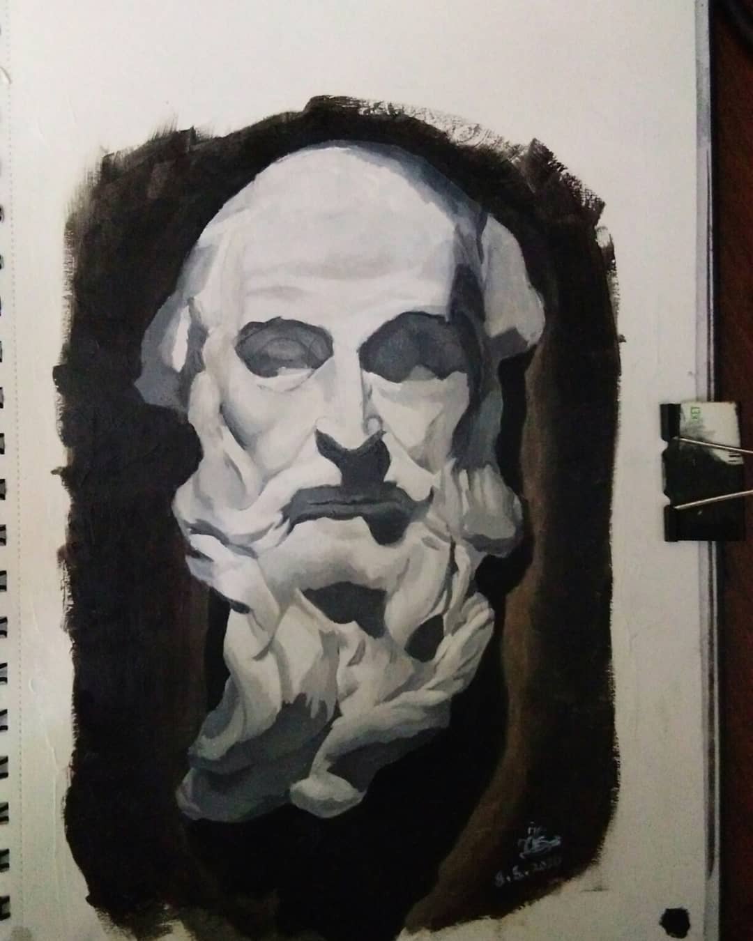 Plaster cast of St. Jerome